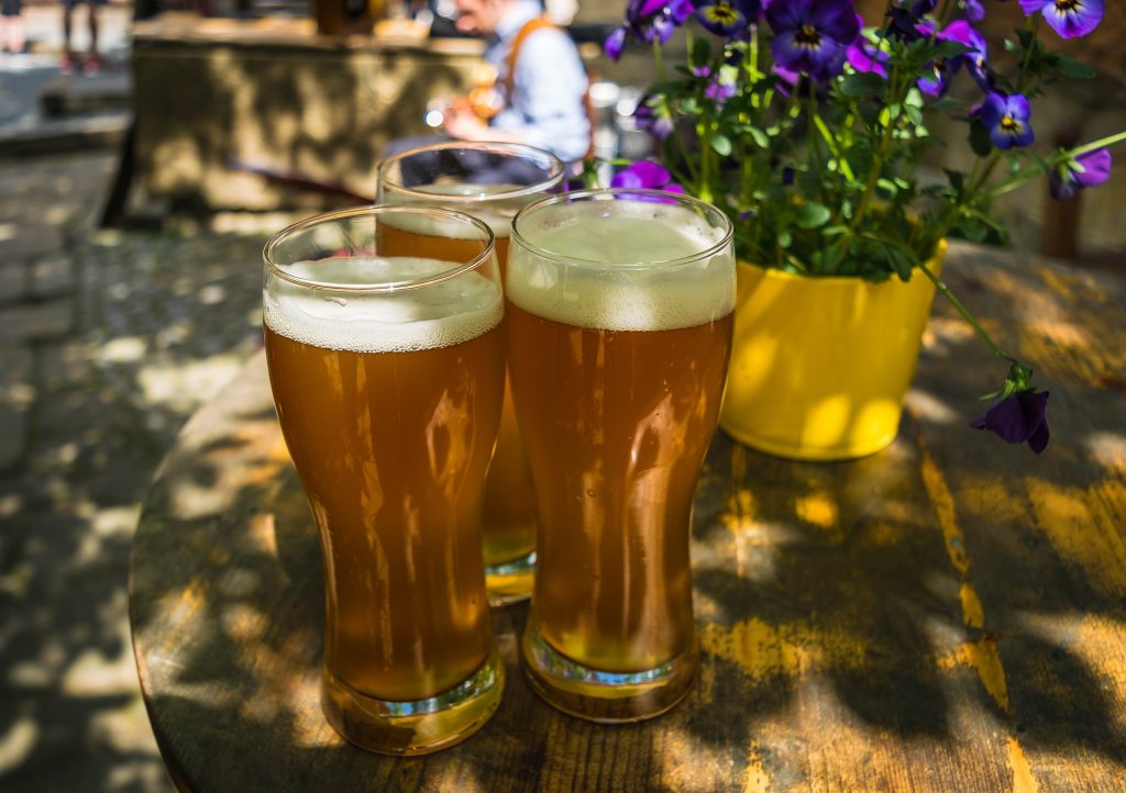 Enjoy a cold, specialty beer while relaxing on the patio of Lenoir. 